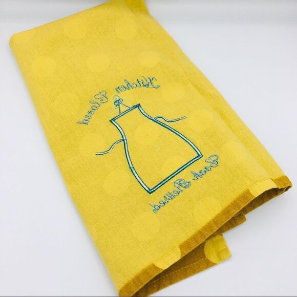 Kitchen Closed…Retired Polka Dot Parrot Tea Towel - Picture 4 of 8